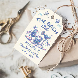 Blauw Whimsical Strand Cocktail Bachelorette Weeke Cadeaulabel
