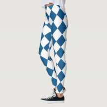 Blauw | White Classic Diamond Harlequins Pattern