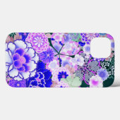 BLAUW WHITE FLOWERS Peony, Rozen Japanse Floral Ca Case-Mate iPhone Case (Achterkant (horizontaal))