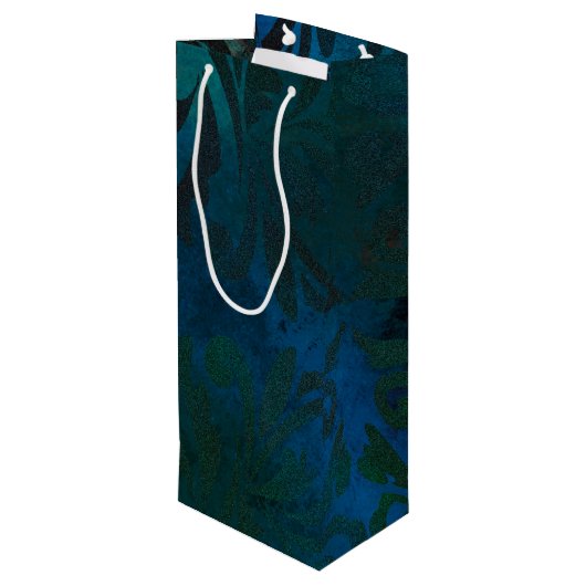 blauw wijn cadeautas (Achterkant Gekanteld)