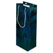 blauw wijn cadeautas (Voorkant Gekanteld)
