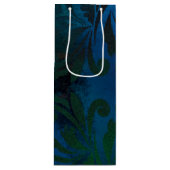 blauw wijn cadeautas (Voorkant)
