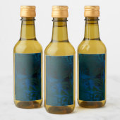 blauw wijn etiket (Flessen)