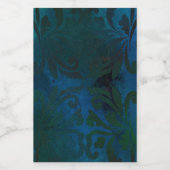 blauw wijn etiket (Enkel label)