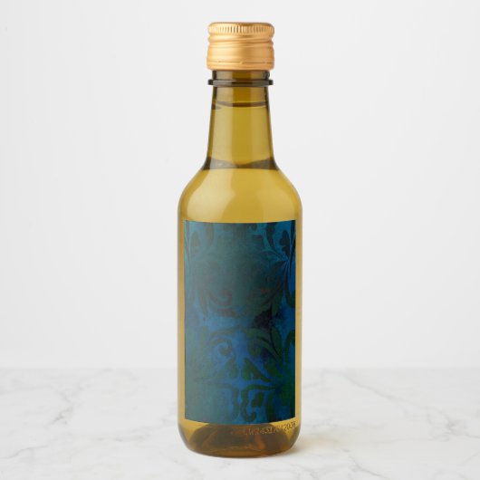 blauw wijn etiket (Voorkant)