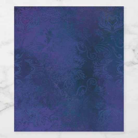 blauw wijn etiket (Enkel label)