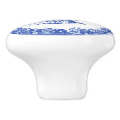 Blauw, wild ontwerp, vlinderkraan naar rechts geri keramische knop (Zijkant)