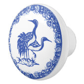 Blauw, wild ontwerp, vlinderkraan naar rechts geri keramische knop (Rechts)