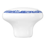 Blauw wild patroonschildpad schildpad schildpad na keramische knop (Zijkant)