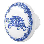 Blauw wild patroonschildpad schildpad schildpad na keramische knop (Rechts)