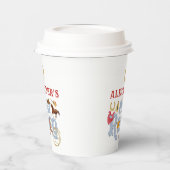 Blauw Wild West Eerste Rodeo Baby Jongen 1e Verjaa Papieren Bekers (Links)