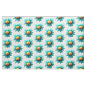 Blauw Wildbloempatroon Stof (Yard (91,4 cm))