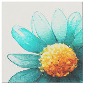 Blauw Wildbloempatroon Stof (Close Up)