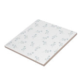 Blauw Wildbloempatroon Tegeltje (Zijkant)