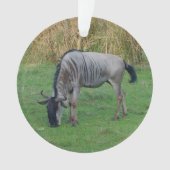 Blauw Wildebeest #1 Ornament (voorkant)