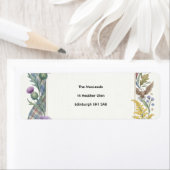 Blauw Wildernis Bruiloft Retour Adres Label (Insitu)