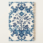 Blauw Wilgen Chinees Print Planner (Achterkant)