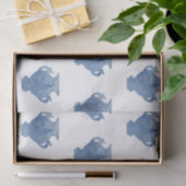 Blauw Wilgenmotief Chinoiserie Gemberpotten   Tissuepapier (Geschenk)