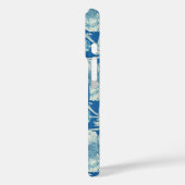  blauw William Morris Tapestry Monogram Case-Mate iPhone Case (Achterkant / Links)