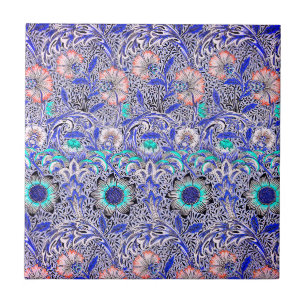  blauw William Morris's Corncockle Tegeltje