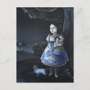 Blauw Willow Briefkaart