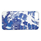 Blauw Willow Case-Mate iPhone Case (Achterkant (Horizontaal))
