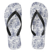 Blauw Willow Design-Teenslippers Teenslippers (Voetbed)