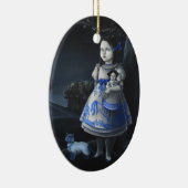 Blauw Willow Keramisch Ornament (Rechts)