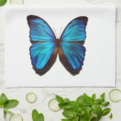 BLAUW WINGE BUTTERFLES handdoek (Gevouwen)