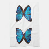 BLAUW WINGE BUTTERFLES handdoek (Verticaal)