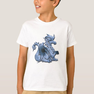 Blauw Winged dragon Kinder Shirt