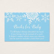 Blauw Winter Baby shower Sneeuwvlokken Bring a Boo
