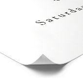 Blauw Winter Clothesline Baby shower Welkomstbord Poster (Hoek)