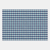 Blauw winter geruit assortiment inpakpapier vel (Voorkant 2)