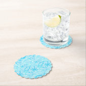 Blauw Winter Geschenk & Hulst, Kerstfeest Set Kartonnen Onderzetters (Insitu)