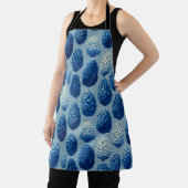 Blauw Winter Pine Cone Patroon Schort (Insitu)