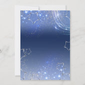 Blauw Winter Wonderland Zakelijk Kerstfeest Kaart (Achterkant)