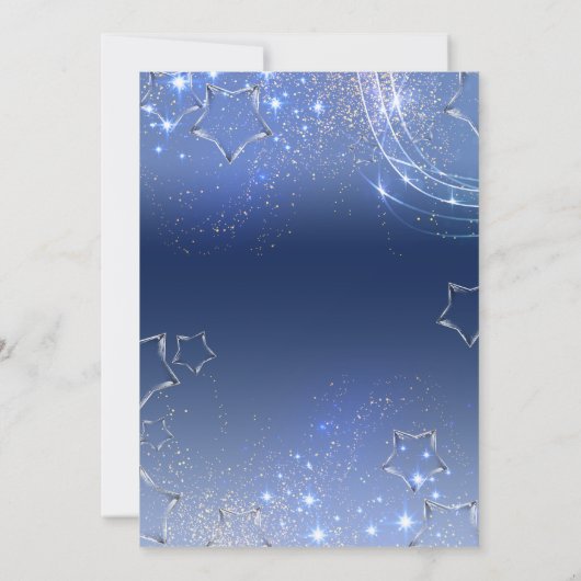 Blauw Winter Wonderland Zakelijk Kerstfeest Kaart (Achterkant)