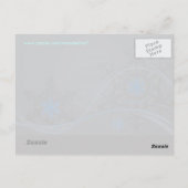 Blauw winterBriefkaart Briefkaart (Achterkant)