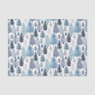 Blauw-winterpapier Tissuepapier