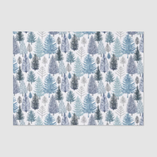 Blauw-winterpapier Tissuepapier