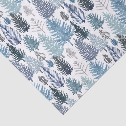 Blauw-winterpapier Tissuepapier (Detail)