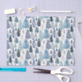 Blauw-winterpapier Tissuepapier (Craft)