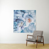 Blauw wintertapijt wandkleed (In Situ (horizontaal))