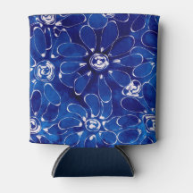 Blauw Wit Abstract Bloemen Bloemen