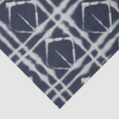 Blauw wit Abstract kleuren traditioneel patroon Tissuepapier (Detail)