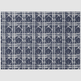 Blauw wit Abstract kleuren traditioneel patroon Tissuepapier