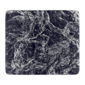 Blauw/wit Abstract Snijplank (Voorkant)