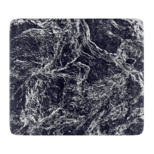 Blauw/wit Abstract Snijplank
