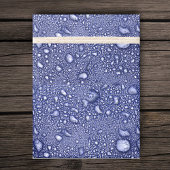  Blauw Wit Abstract Waterdruppels Cadeaupapier